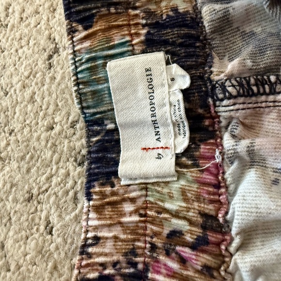 Anthropologie S Floral corduroy “Anisa” joggers. EUC - Picture 11 of 13